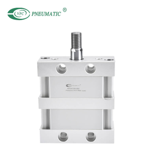 Cilindro plano serie MU-Z, vástago simple, doble efecto, doble fuerza