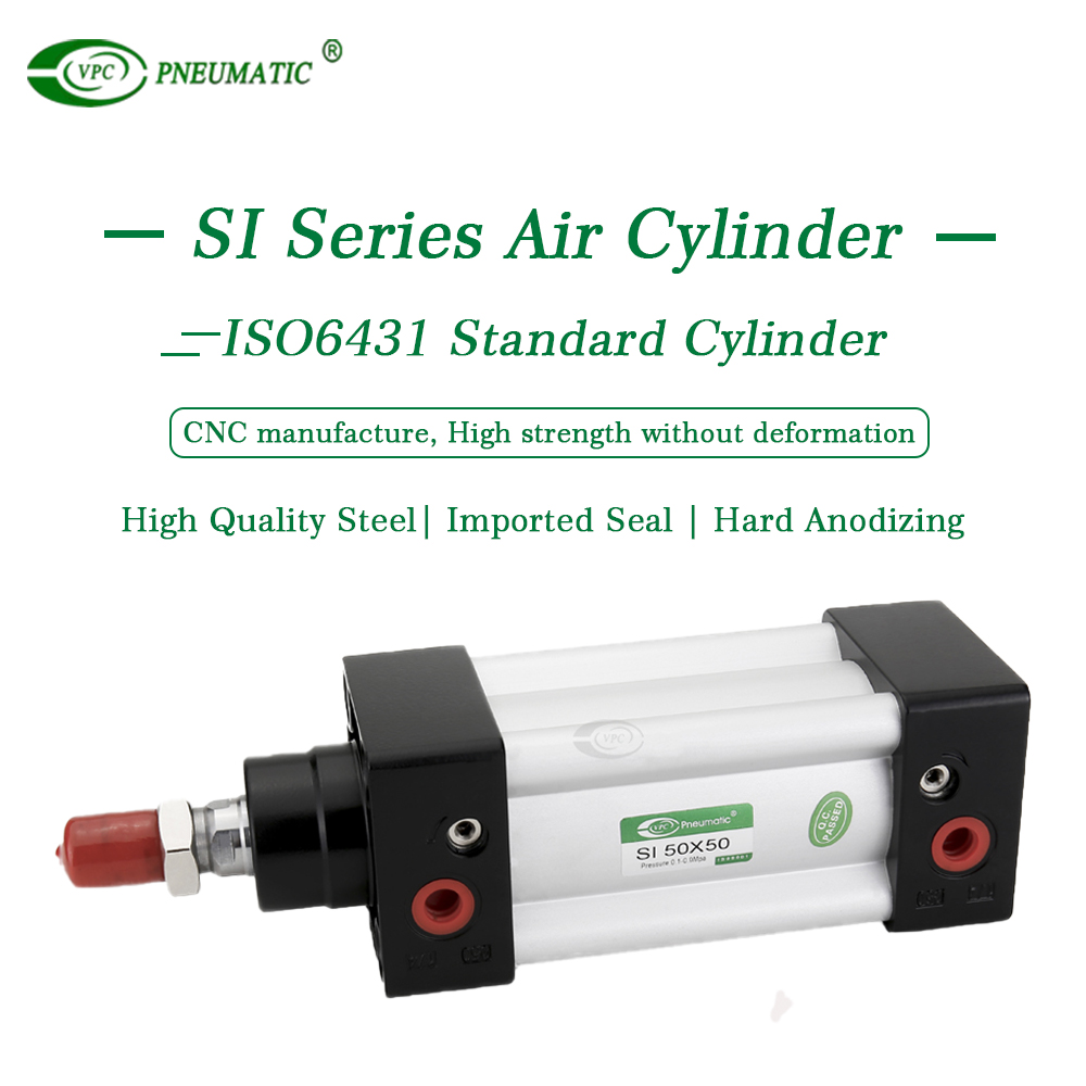 Cilindro neumático estándar del tubo de Mickey Mouse de la serie del SI ISO 6431