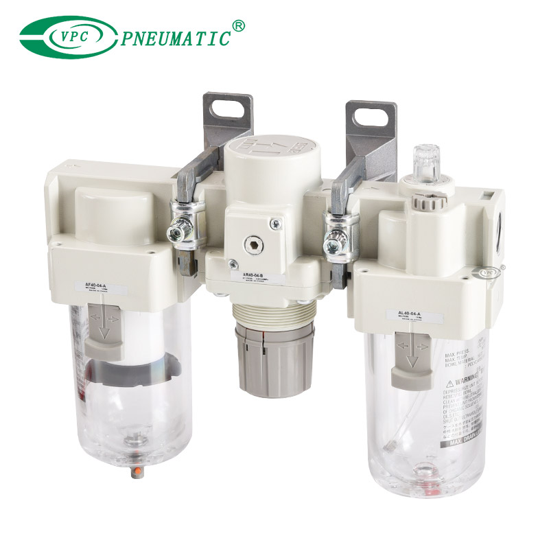 Unidades de preparación de aire de la serie AC20-D a AC60-D (combinación de 3)
