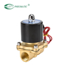 Válvula solenoide de acción directa de 2 vías de la serie 2W, orificio grande, tipo de cables voladores